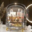 Desktop Drawer With LED Light Transparent Cosmetic Organizing Box