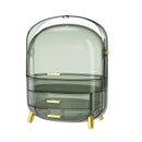 Desktop Drawer With LED Light Transparent Cosmetic Organizing Box