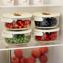 Fruit Drain Basket With Lid Vegetable Washing Bowl Foldable