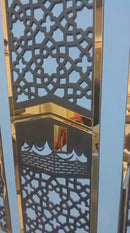 Elegant Allah Muhammad (SAW) & Kaaba Islamic Wall Art – 3 Piece Wooden