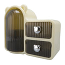 Bear Plastic Cosmetic Organizer with Drawers